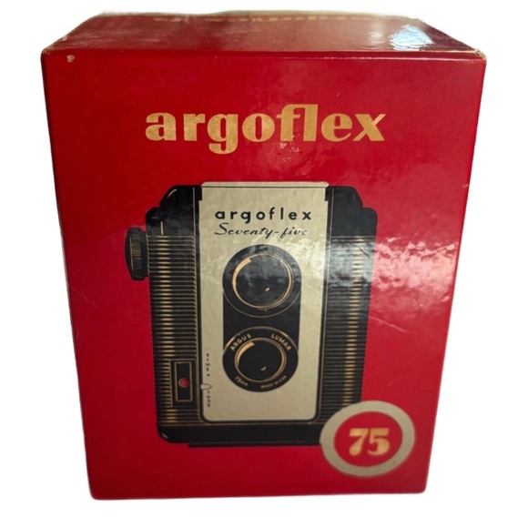 1949 VINTAGE ARGUS ARGOFLEX 75 TWIN LENS REFLEX CAMERA in ORIGINAL FACTORY BOX - Picture 1 of 12